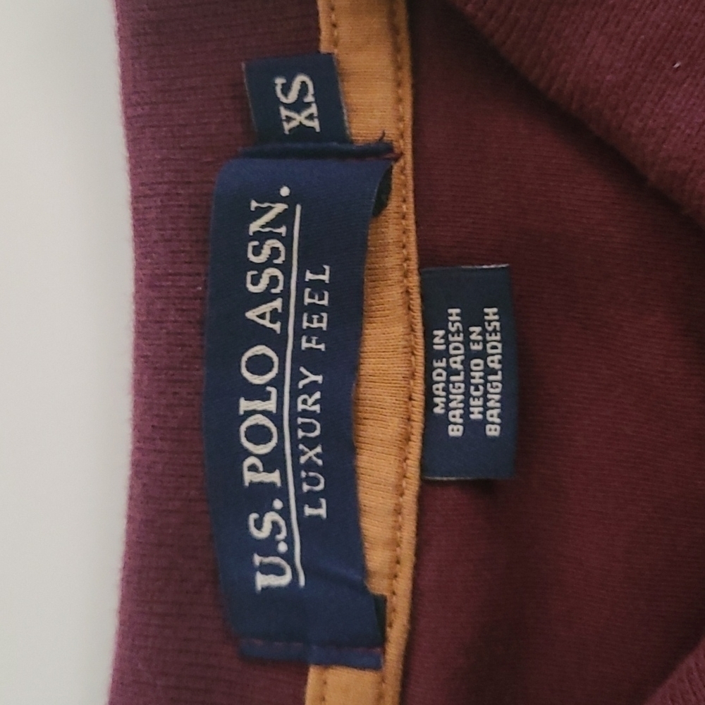 3/$20 U.S. Polo Assn Maroon Polo Shirt Size XS - Picture 5 of 6